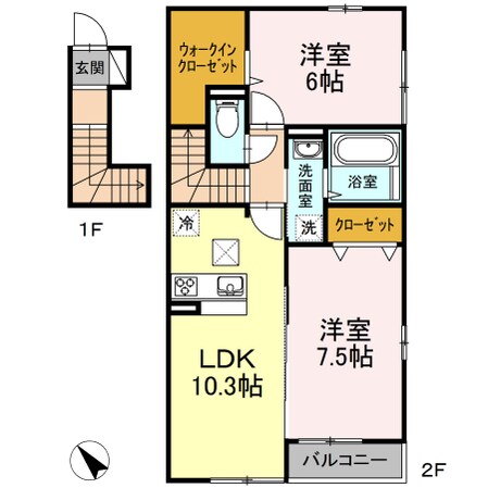 セレナオモダカの物件間取画像